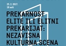 Javna sociologija -  „Prekarnost elite ili elitni prekarijat: nezavisna kulturna scena u Hrvatskoj“